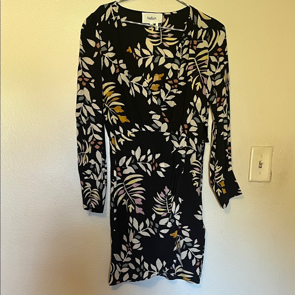 Ba&sh Cassie leaf print dress